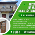 Przetarg ustny – ul. Węgierska 1 (14,00 m2)