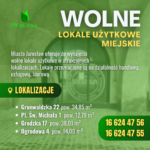 Wolne lokale użytkowe miejskie do wynajęcia