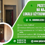 Przetarg ustny – ul. Grunwaldzka 22 (9,85 m2)
