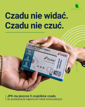 5 czujników czadu dla najemców lokali komunalnych